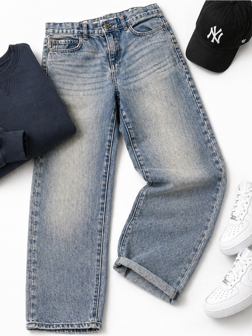 Children’s Place Boys Straight Jeans size 12 100% Cotton
